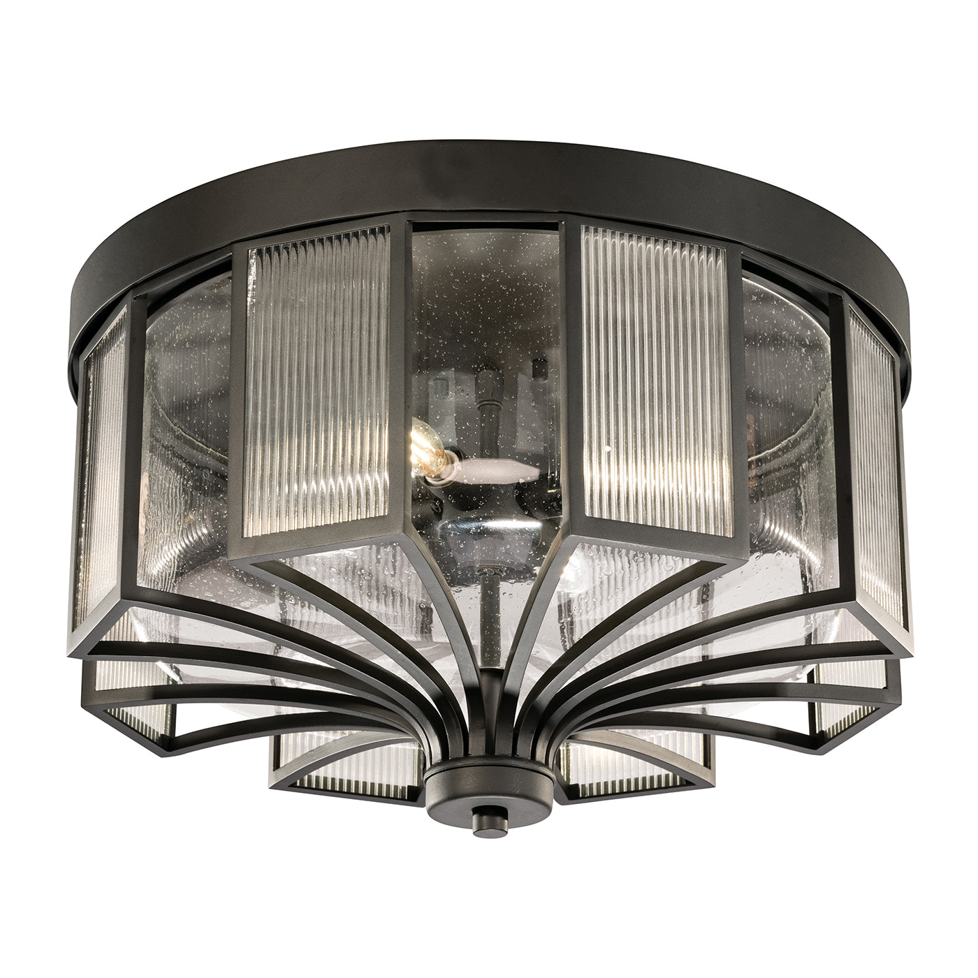 Fine Art Bristol Outdoor Flush Mount Outdoor Wall Lights Fine Art Handcrafted Lighting Black  