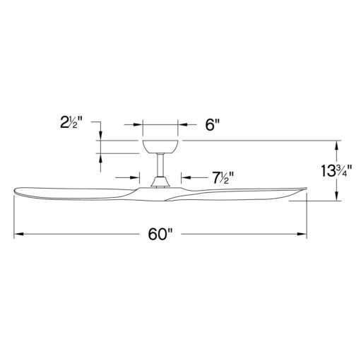 Hinkley Swell 60" 903860 Outdoor Ceiling Fans Hinkley   