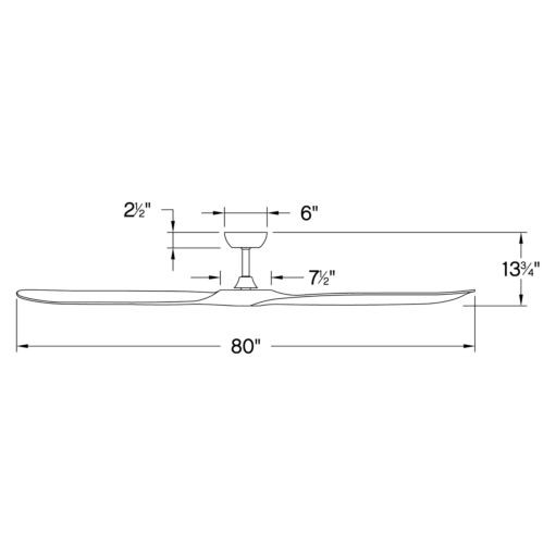 Hinkley Swell 80" 903880 Ceiling Fan Hinkley   