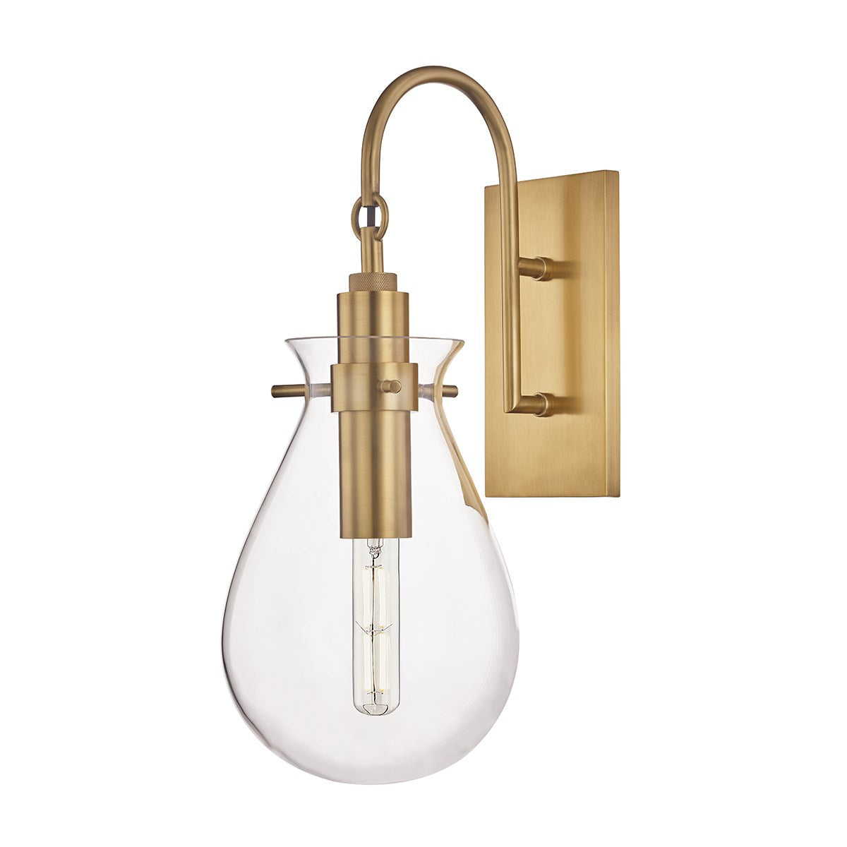 Ivy - 1 LIGHT WALL SCONCE Wall Sconces Hudson Valley Lighting Aged Brass  