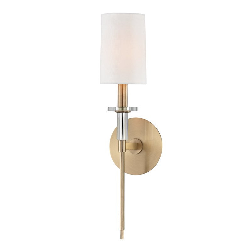 Amherst - 1 LIGHT WALL SCONCE Wall Sconces Hudson Valley Lighting Aged Brass  