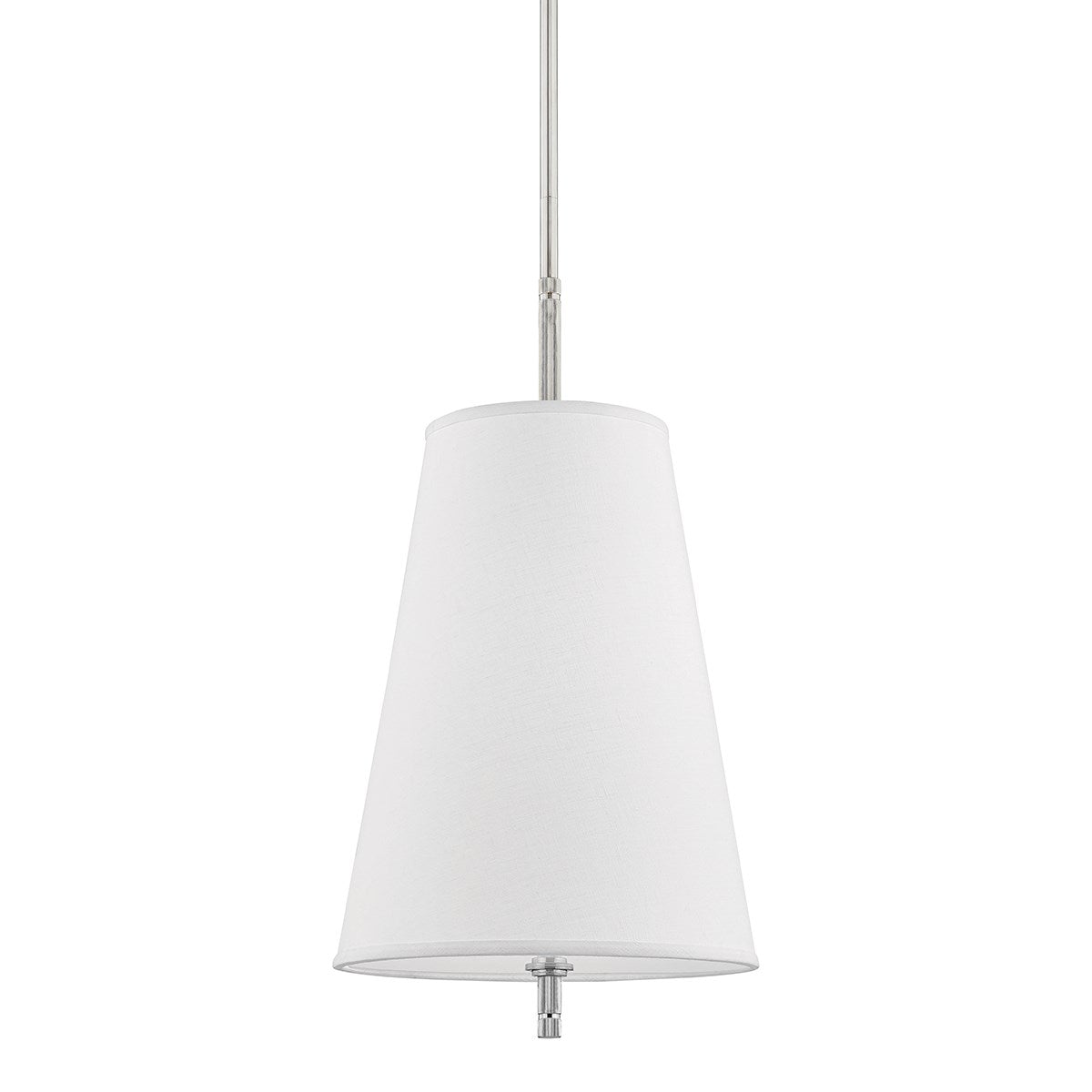 BOWERY - 1 LIGHT PENDANT Pendant Hudson Valley Lighting Polished Nickel  