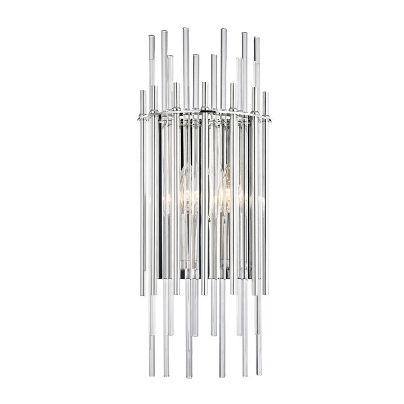 Wallis - 2 LIGHT WALL SCONCE Wall Light Fixtures Hudson Valley Lighting Polished Nickel  