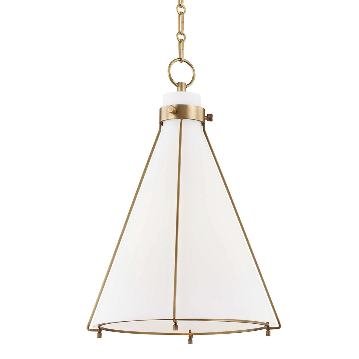 Eldridge - 1 LIGHT PENDANT Pendant Hudson Valley Lighting Aged Brass  