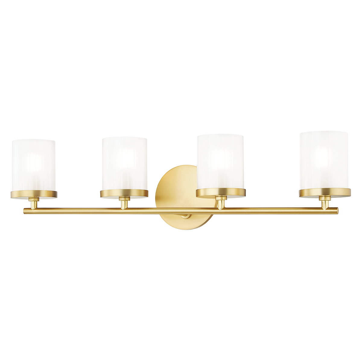 Hudson Valley Lighting Ryan 4 Light Bath Bracket H239304 Wall Light Fixtures Mitzi Aged Brass  