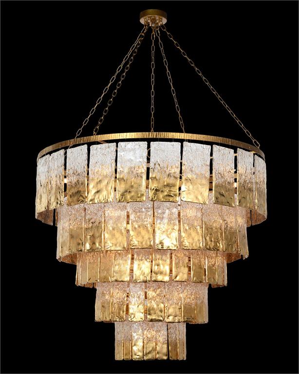 John Richard Twilight Slumped Glass Chandelier AJC-9102