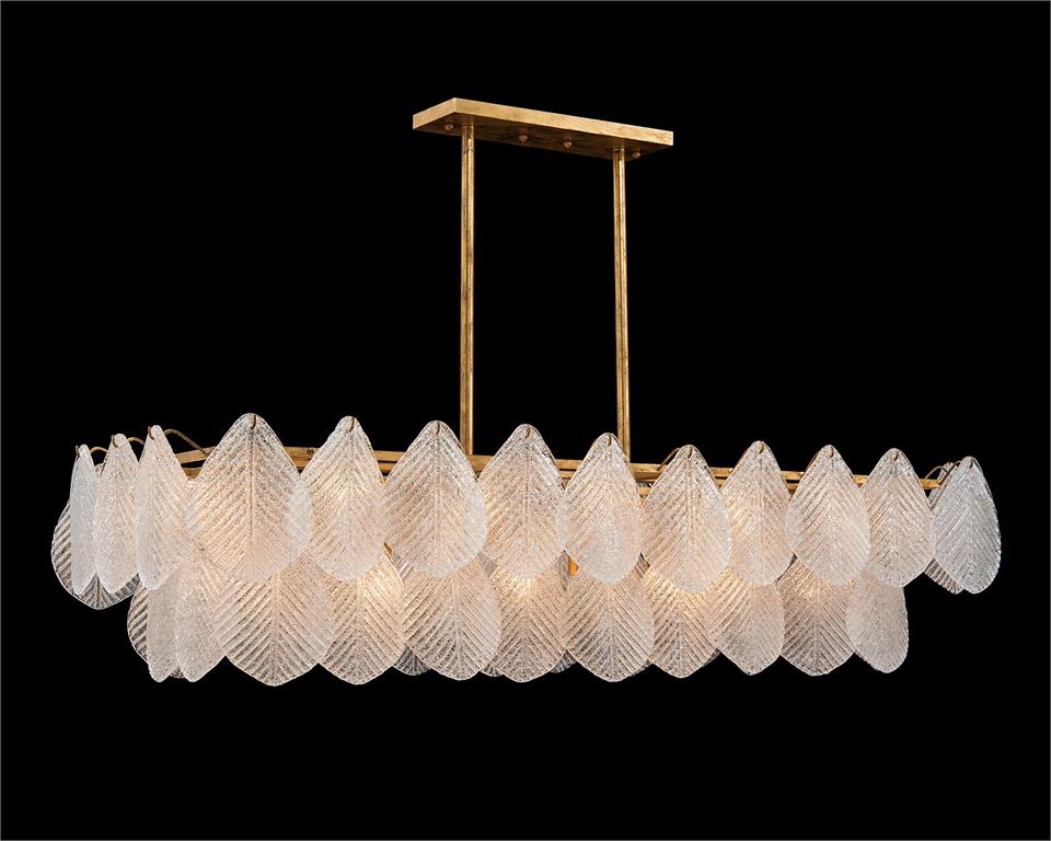 John Richard Frosted Glass Petal Chandelier AJC-9115