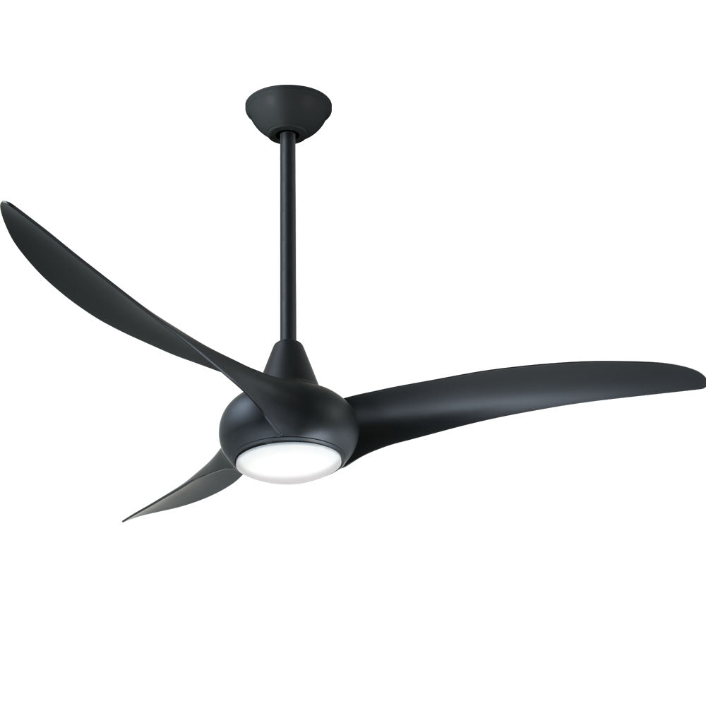 Minka Aire LIGHT WAVE LED52" Three Blade Ceiling Fan F844 Indoor Ceiling Fans Minka-Aire Coal  