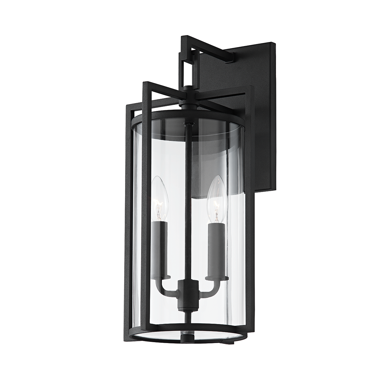 Troy Lighting PERCY 2 LIGHT MEDIUM EXTERIOR WALL SCONCE B1142 Outdoor l Wall Troy Lighting TEXTURE BLACK  