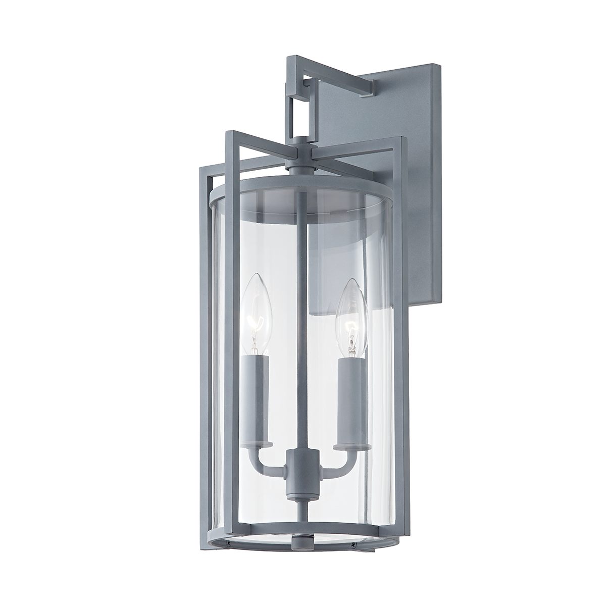 Troy Lighting PERCY 2 LIGHT MEDIUM EXTERIOR WALL SCONCE B1142 Outdoor l Wall Troy Lighting WEATHERED ZINC  