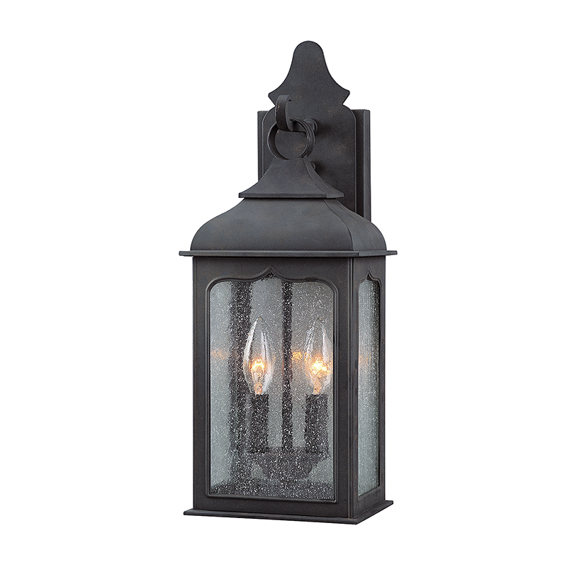 Troy Lighting HENRY STREET 2LT WALL LANTERN SMALL B2011 Outdoor Wall Lights Troy Lighting COLONIAL IRON  