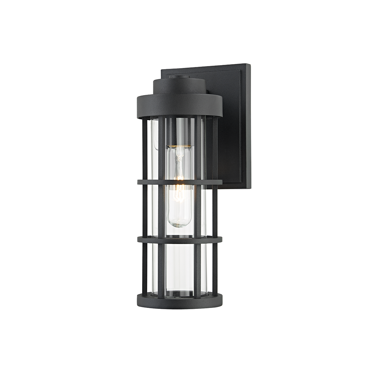 Troy Lighting 1 LIGHT SMALL EXTERIOR WALL SCONCE B2041 Wall Sconces Troy Lighting TEXTURE BLACK  