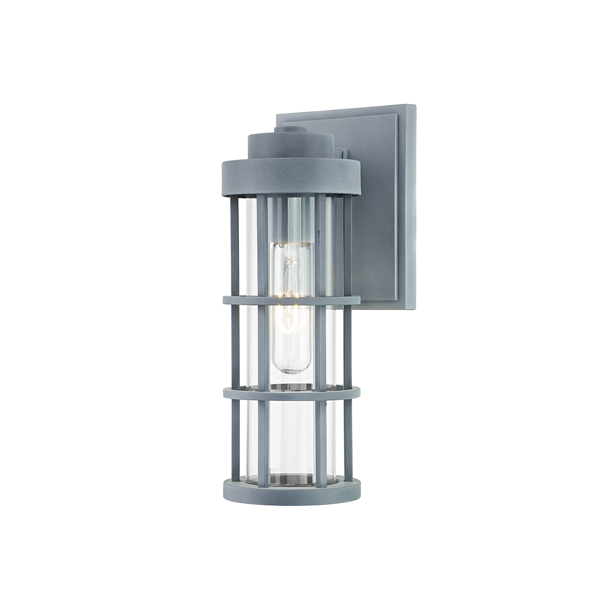 Troy MESA 1 LIGHT SMALL EXTERIOR WALL SCONCE B2041 Outdoor l Wall Troy Lighting WEATHERED ZINC  