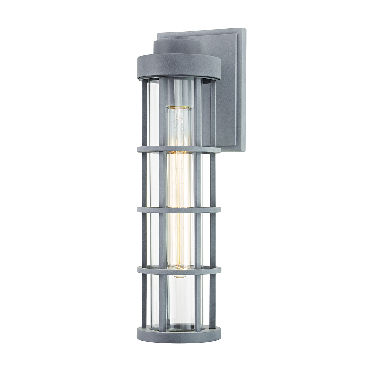 Troy Lighting 1 LIGHT LARGE EXTERIOR WALL SCONCE B2042 Wall Sconces Troy Lighting WEATHERED ZINC  