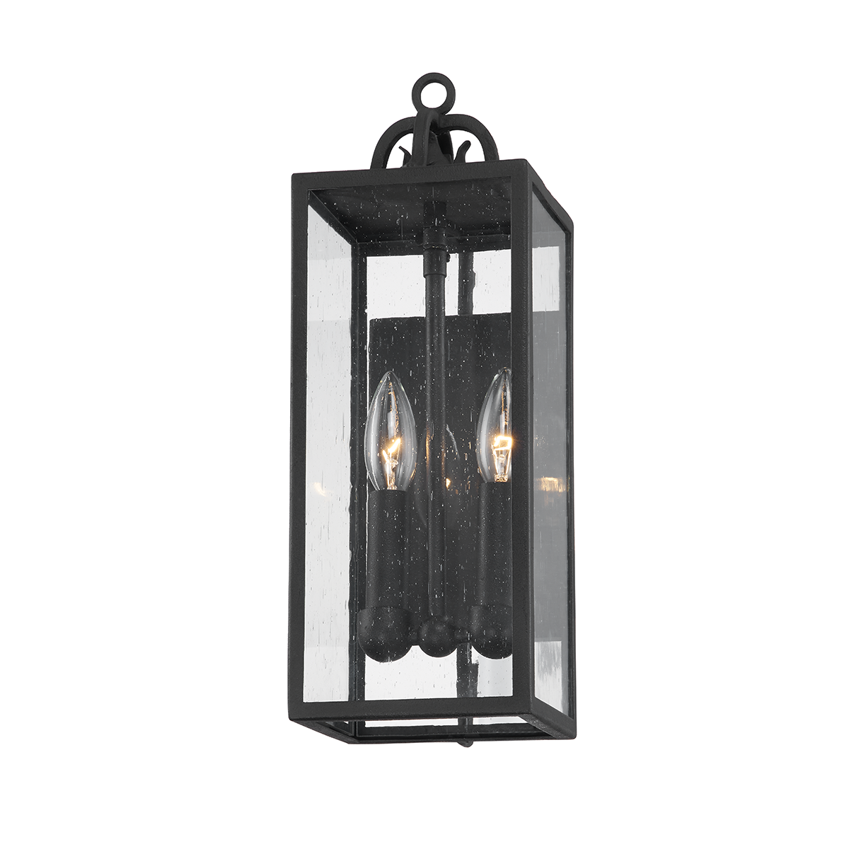 Troy CAIDEN 2 LIGHT EXTERIOR WALL SCONCE B2061 Wall Sconces Troy Lighting FORGED IRON  