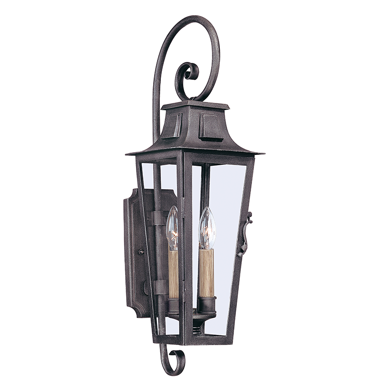 Troy Lighting PARISIAN SQUARE 2LT WALL LANTERN MEDIUM B2962