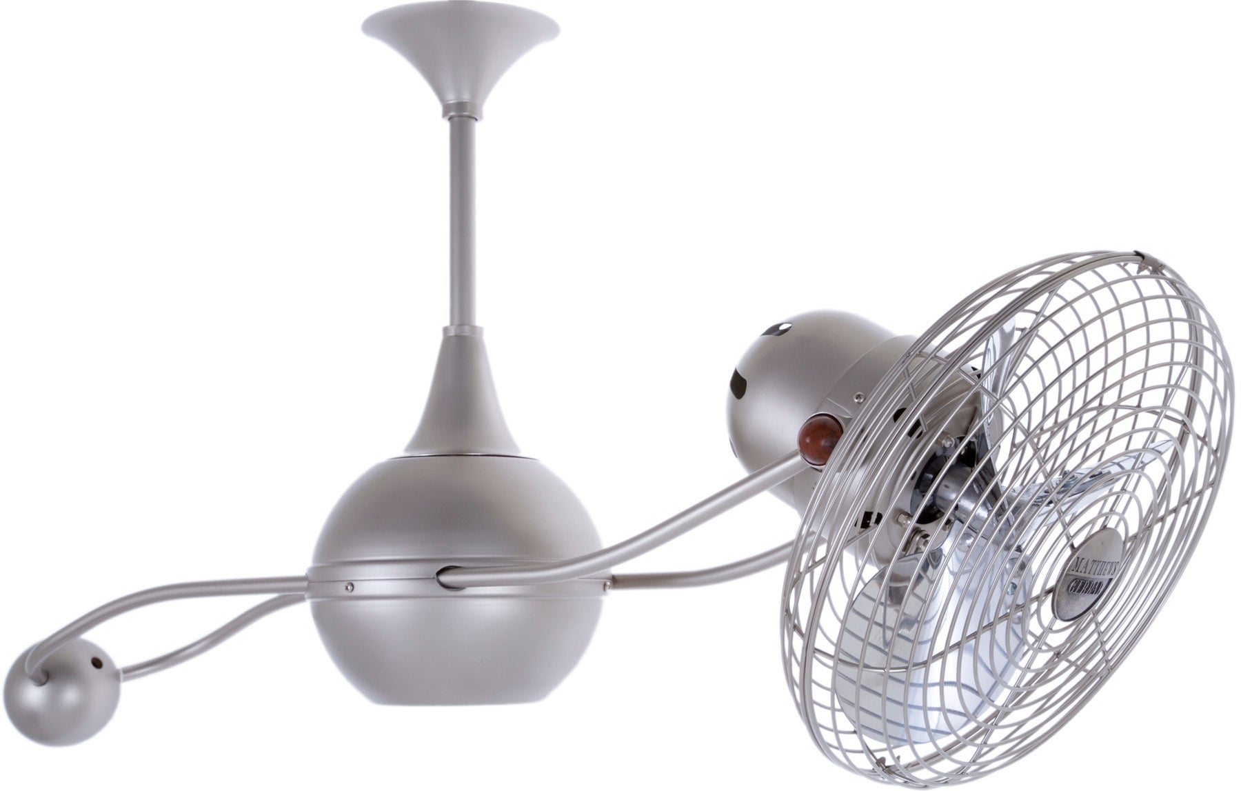 Matthews Fan Company Brisa 2000 Indoor Ceiling Fans Matthews Fan Company 39" Brushed Nickel Brushed Nickel