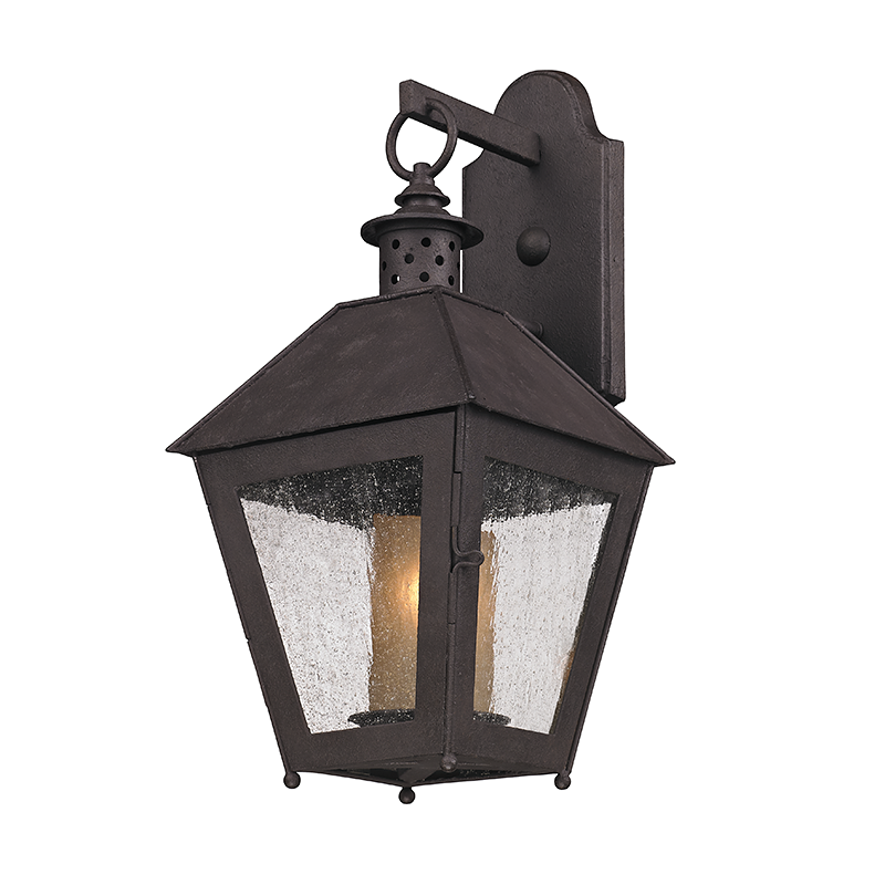 Troy Lighting SAGAMORE 1LT WALL LANTERN SMALL B3292 Outdoor Wall Lights Troy Lighting CENTENNIAL RUST  