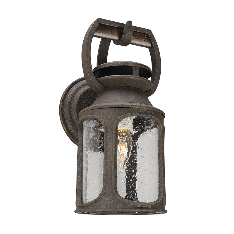 Troy Lighting OLD TRAIL 1LT WALL SMALL B4511 Outdoor Wall Lights Troy Lighting CENTENNIAL RUST  