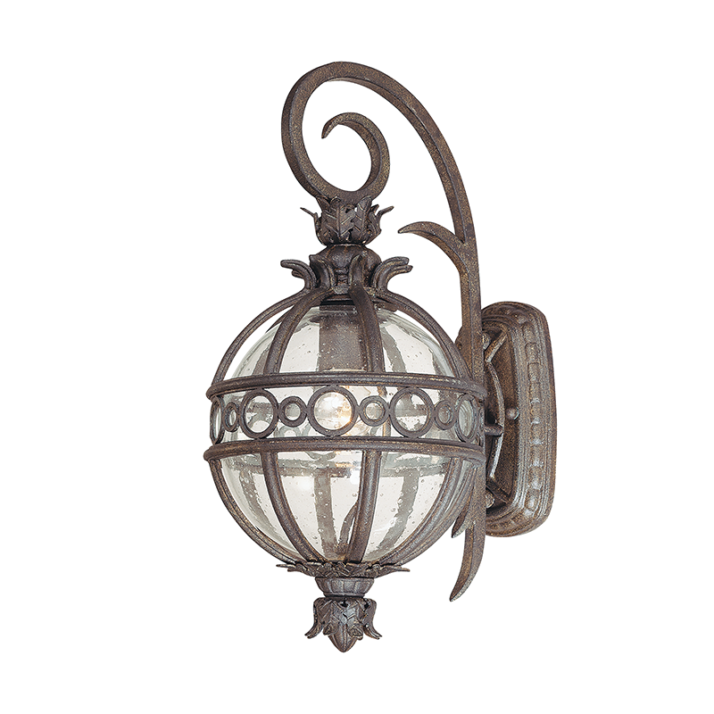 Troy Lighting CAMPANILE 1LT WALL LANTERN SMALL B5001 Outdoor l Wall Troy Lighting CAMPANILE BRONZE  