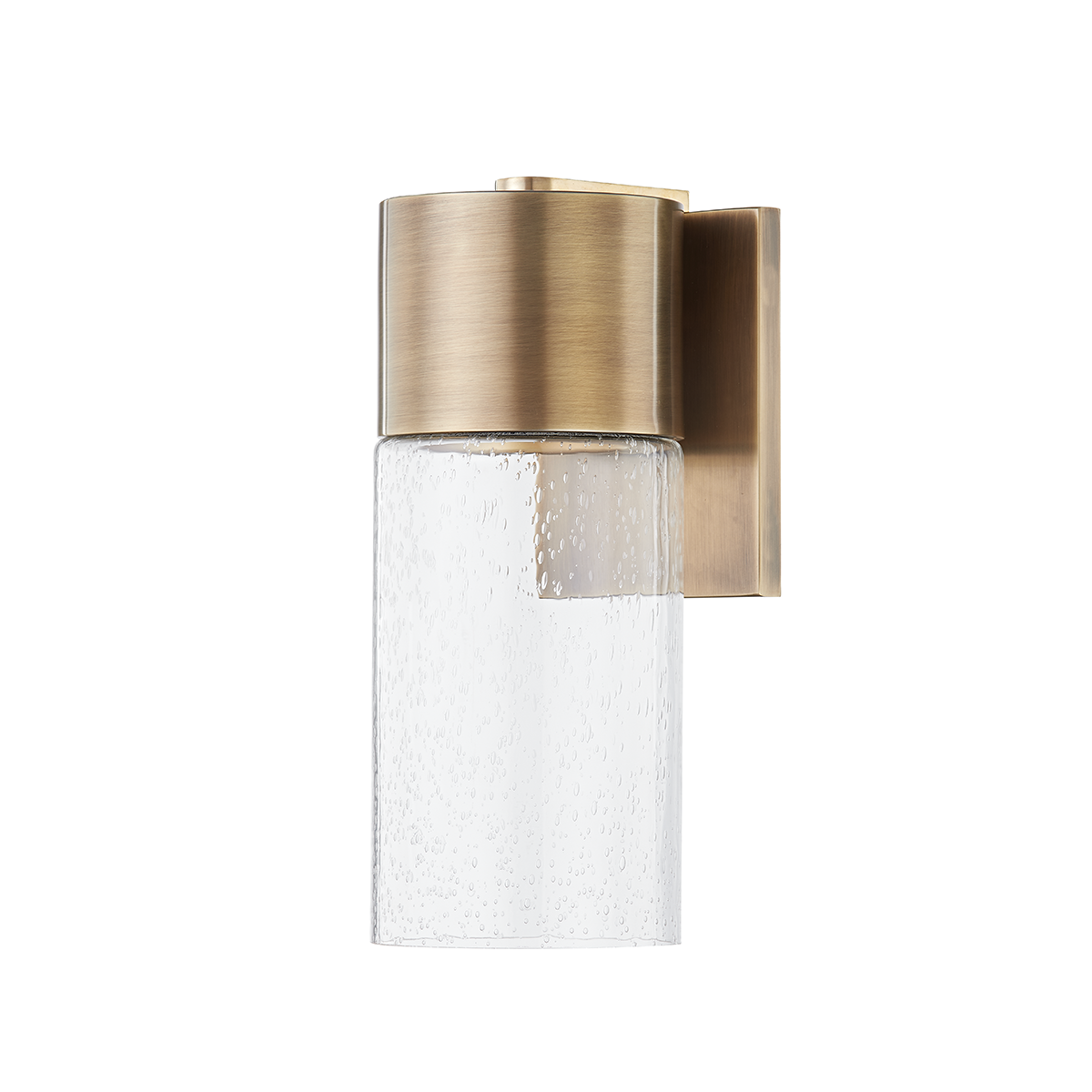 Troy PRISTINE 1 LIGHT SMALL EXTERIOR WALL SCONCE B5115 Wall Sconces Troy Lighting PATINA BRASS  