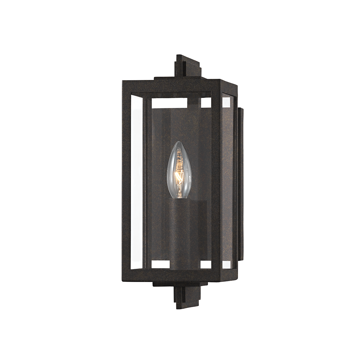 Troy Lighting 1 LIGHT EXTERIOR WALL SCONCE B5511 Wall Sconces Troy Lighting FRENCH IRON  