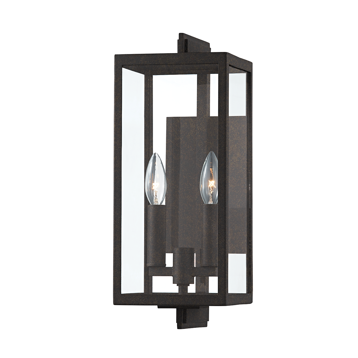 Troy NICO 2 LIGHT EXTERIOR WALL SCONCE B5512 Wall Sconces Troy Lighting FRENCH IRON  