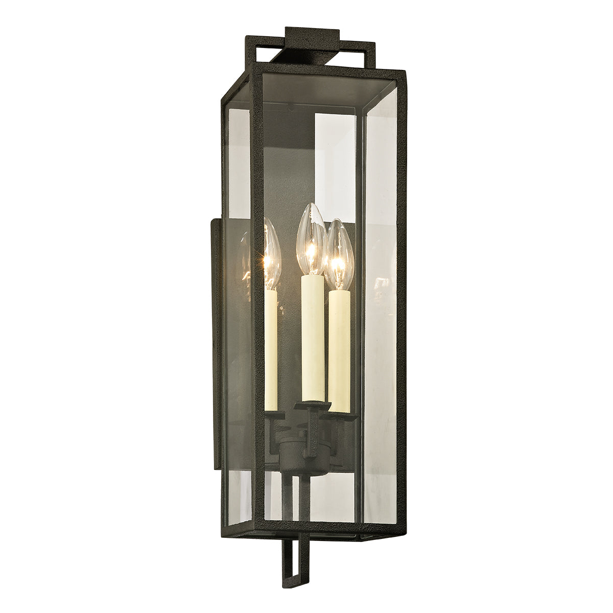 Troy Lighting BECKHAM 3LT WALL B6382 Outdoor l Wall Troy Lighting FORGED IRON  