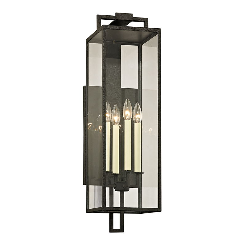 Troy Lighting BECKHAM 4LT WALL B6383 Outdoor l Wall Troy Lighting FORGED IRON  