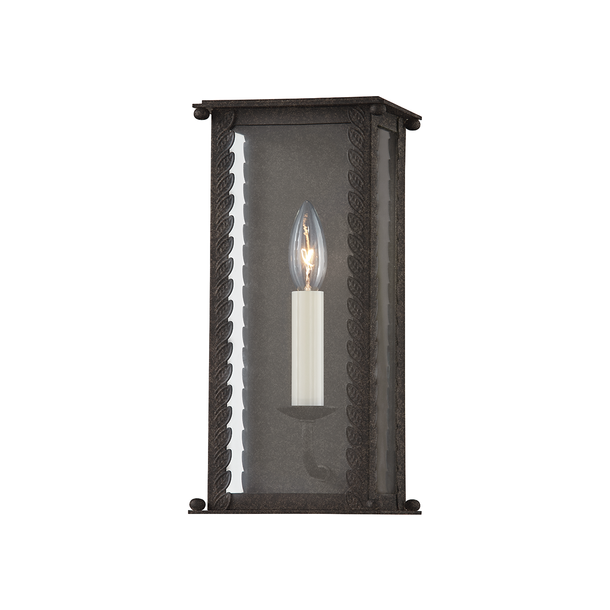 Troy Lighting 1 LIGHT SMALL EXTERIOR WALL SCONCE B6711 Outdoor l Wall Troy Lighting FRENCH IRON  