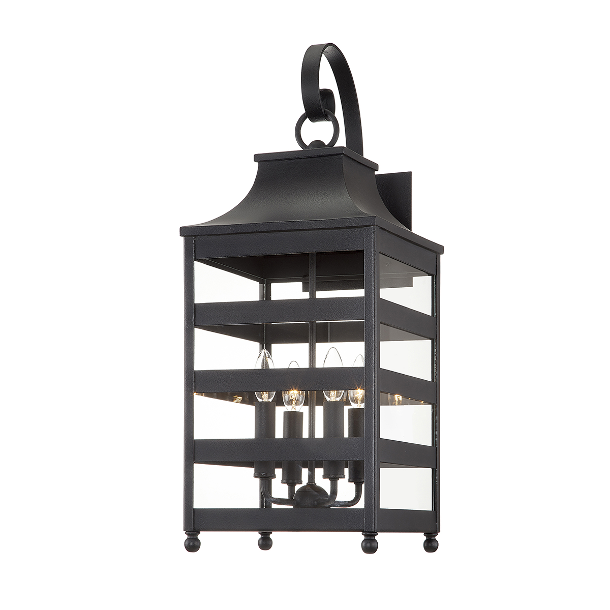 Troy Lighting HOLSTROM 4LT WALL B7433 Outdoor Wall Lights Troy Lighting FORGED IRON  