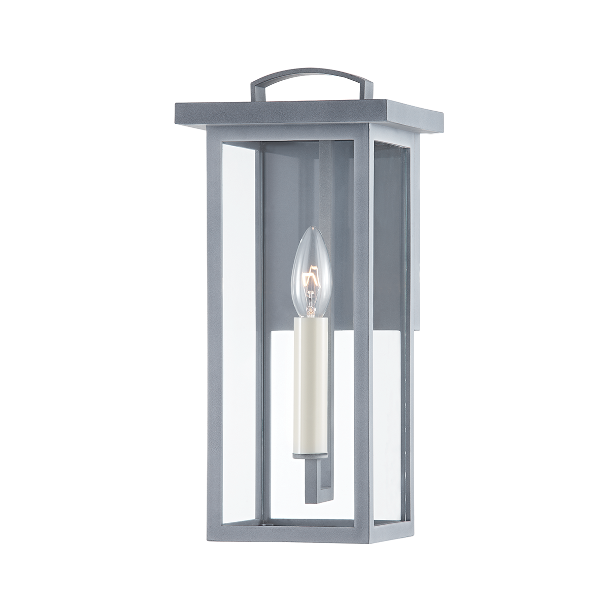 Troy EDEN 1 LIGHT SMALL EXTERIOR WALL SCONCE B7521 Wall Sconces Troy Lighting WEATHERED ZINC  