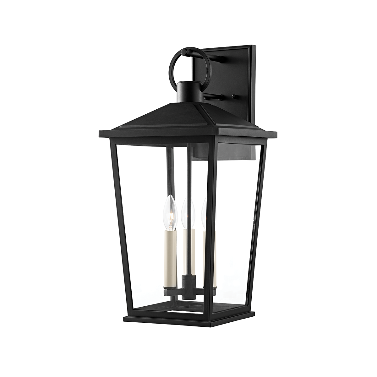 Troy SOREN 3 LIGHT LARGE EXTERIOR WALL SCONCE B8903 Outdoor Wall Lights Troy Lighting TEXTURE BLACK  