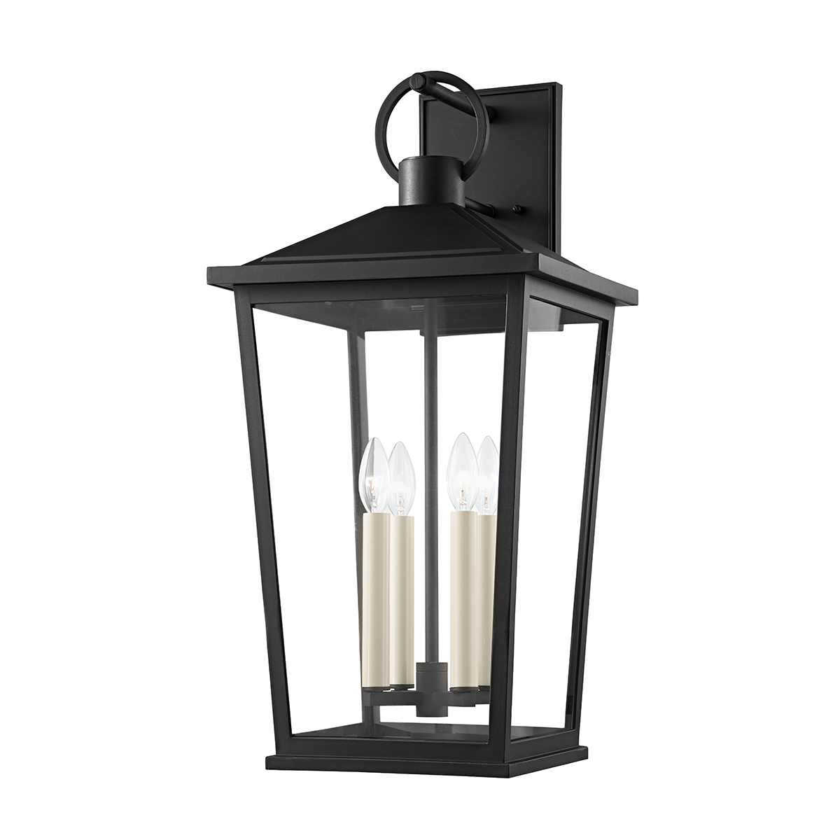 Troy SOREN 4 LIGHT EXTRA LARGE EXTERIOR WALL SCONCE B8904 Outdoor Wall Lights Troy Lighting TEXTURE BLACK  