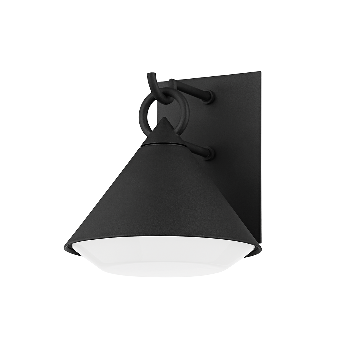 Troy CATALINA 1 LIGHT SMALL EXTERIOR WALL SCONCE B9209 Wall Sconces Troy Lighting TEXTURE BLACK  