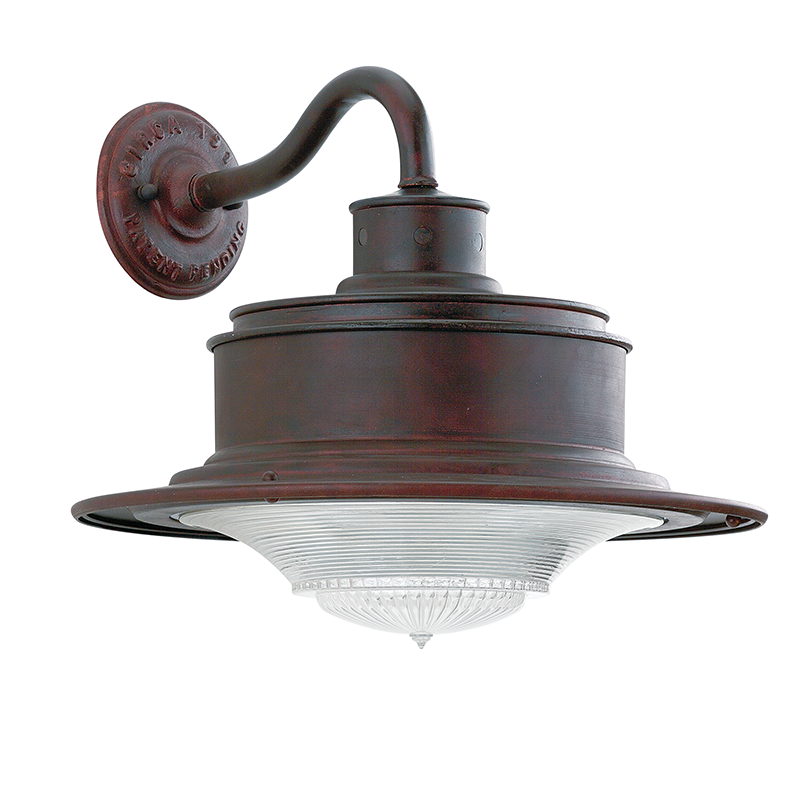 Troy Lighting SOUTH STREET 1LT WALL DOWNLIGHT MEDIUM OLD RUST B9391