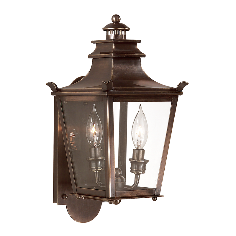 Troy Lighting DORCHESTER 2LT WALL LANTERN SMALL B9490 Outdoor l Wall Troy Lighting ENGLISH BRONZE  