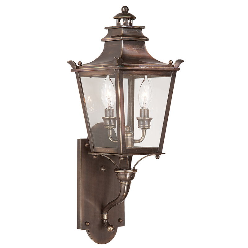 Troy Lighting DORCHESTER 2LT WALL LANTERN SMALL B9491 Outdoor l Wall Troy Lighting ENGLISH BRONZE  