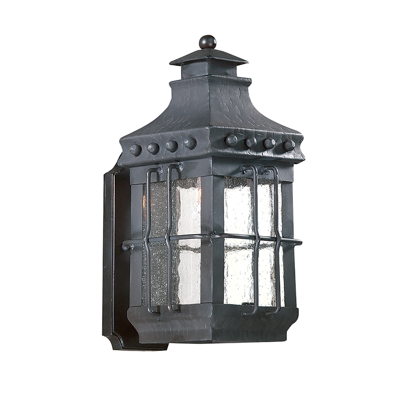 Troy Lighting DOVER 1LT WALL LANTERN SMALL BCD8970 Outdoor Wall Lights Troy Lighting NATURAL BRONZE  