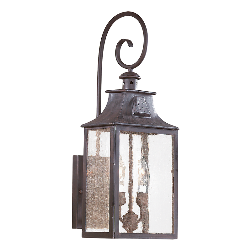 Troy Lighting NEWTON 2LT WALL LANTERN MEDIUM BCD9002 Outdoor Wall Lights Troy Lighting OLD BRONZE  