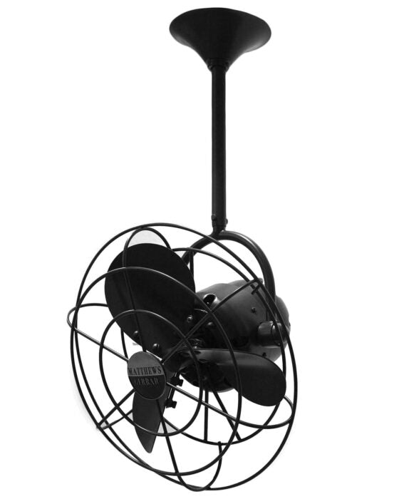 Matthews Fan Company Bianca Direcional Fan Ceiling Fan Matthews Fan Company 13" Matte Black Black