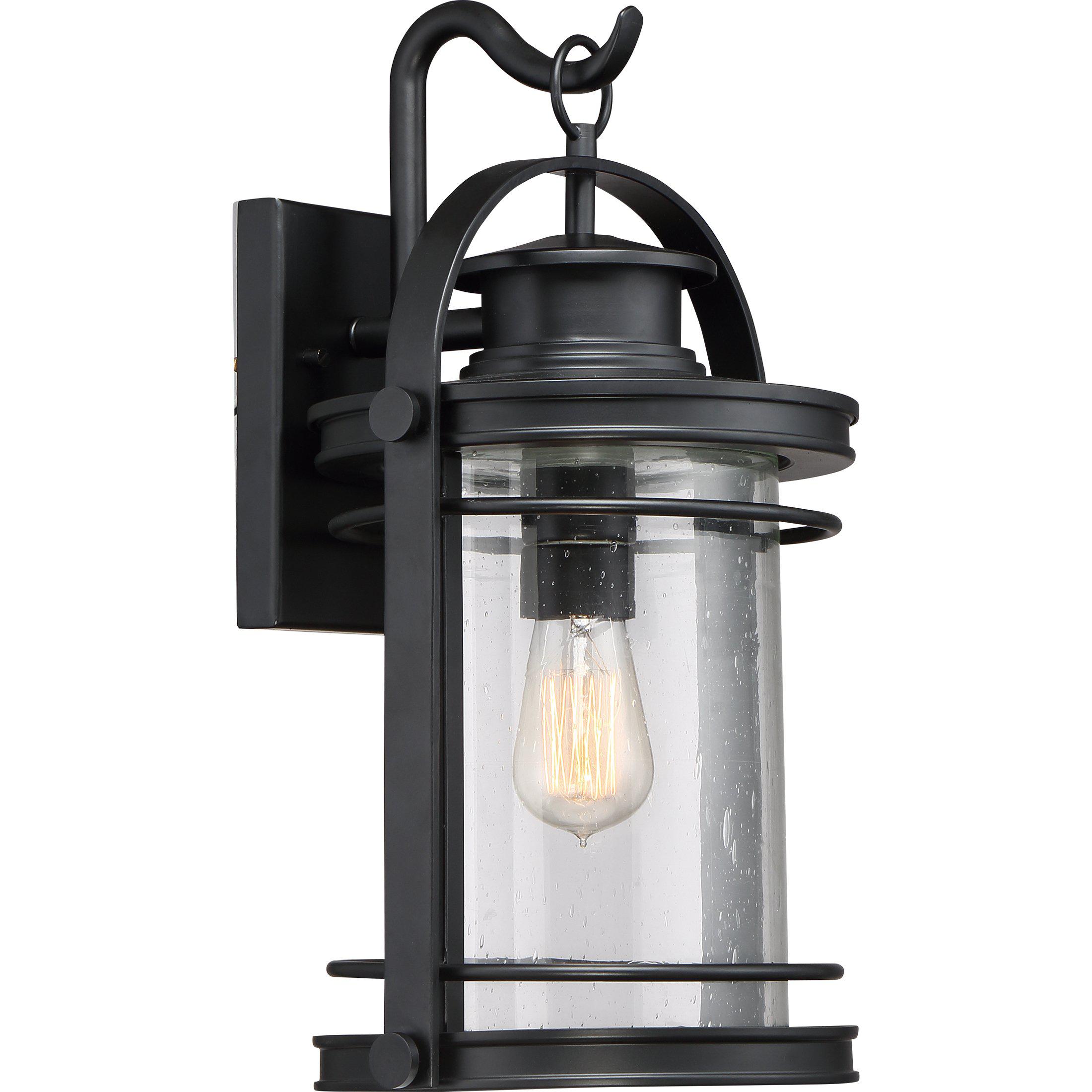 Quoizel  Booker Outdoor Lantern, Large Outdoor Wall Lights Quoizel Mystic Black  