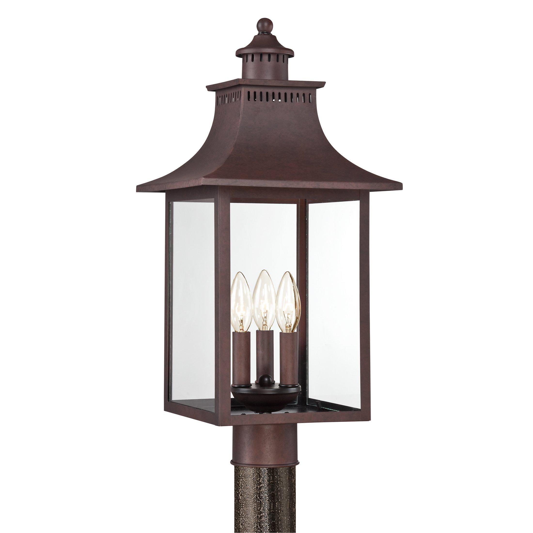 Quoizel  Chancellor Outdoor Lantern, Post Outdoor l Post/Pier Mounts Quoizel Copper Bronze  