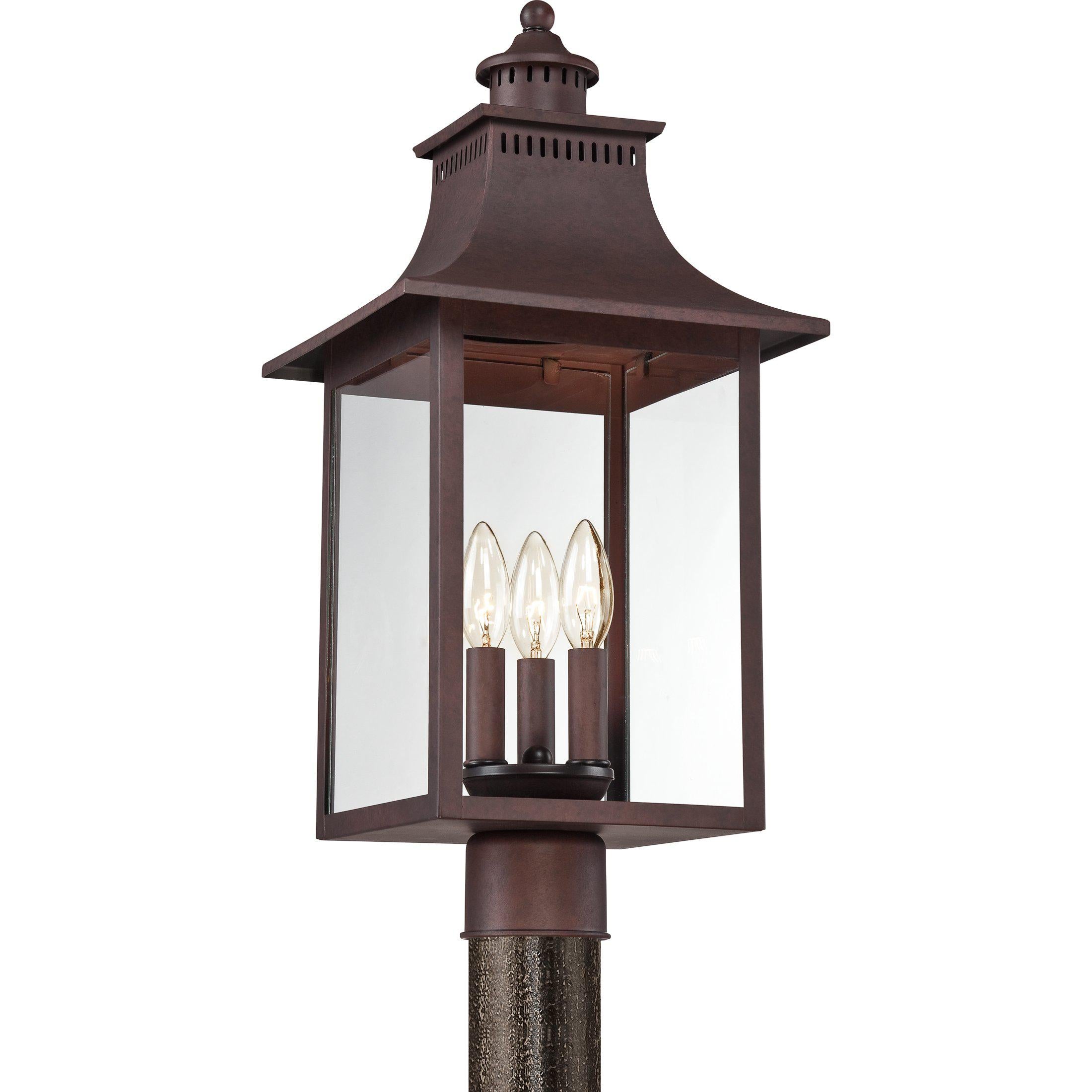 Quoizel Chancellor Outdoor Lantern, Post