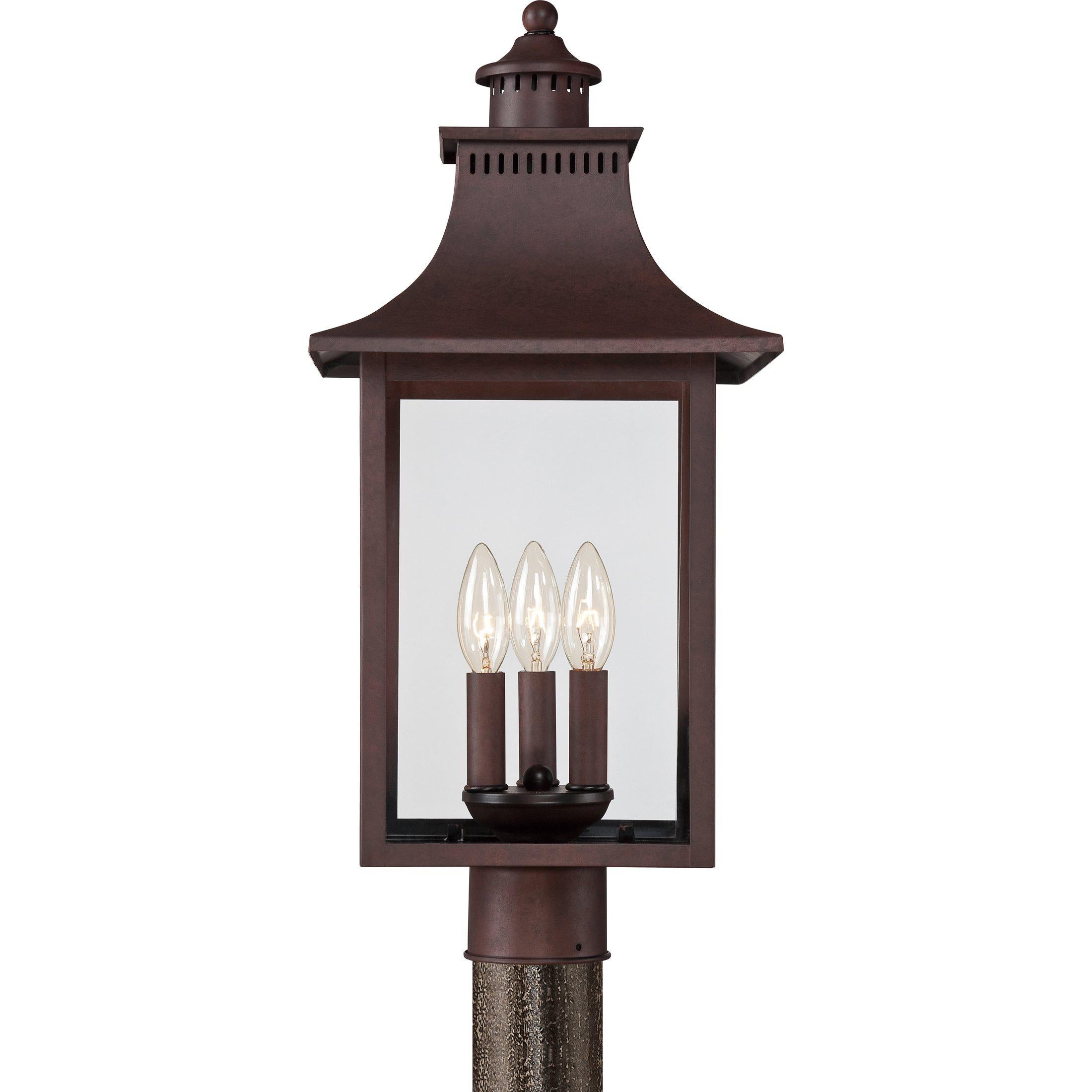 Quoizel Chancellor Outdoor Lantern, Post