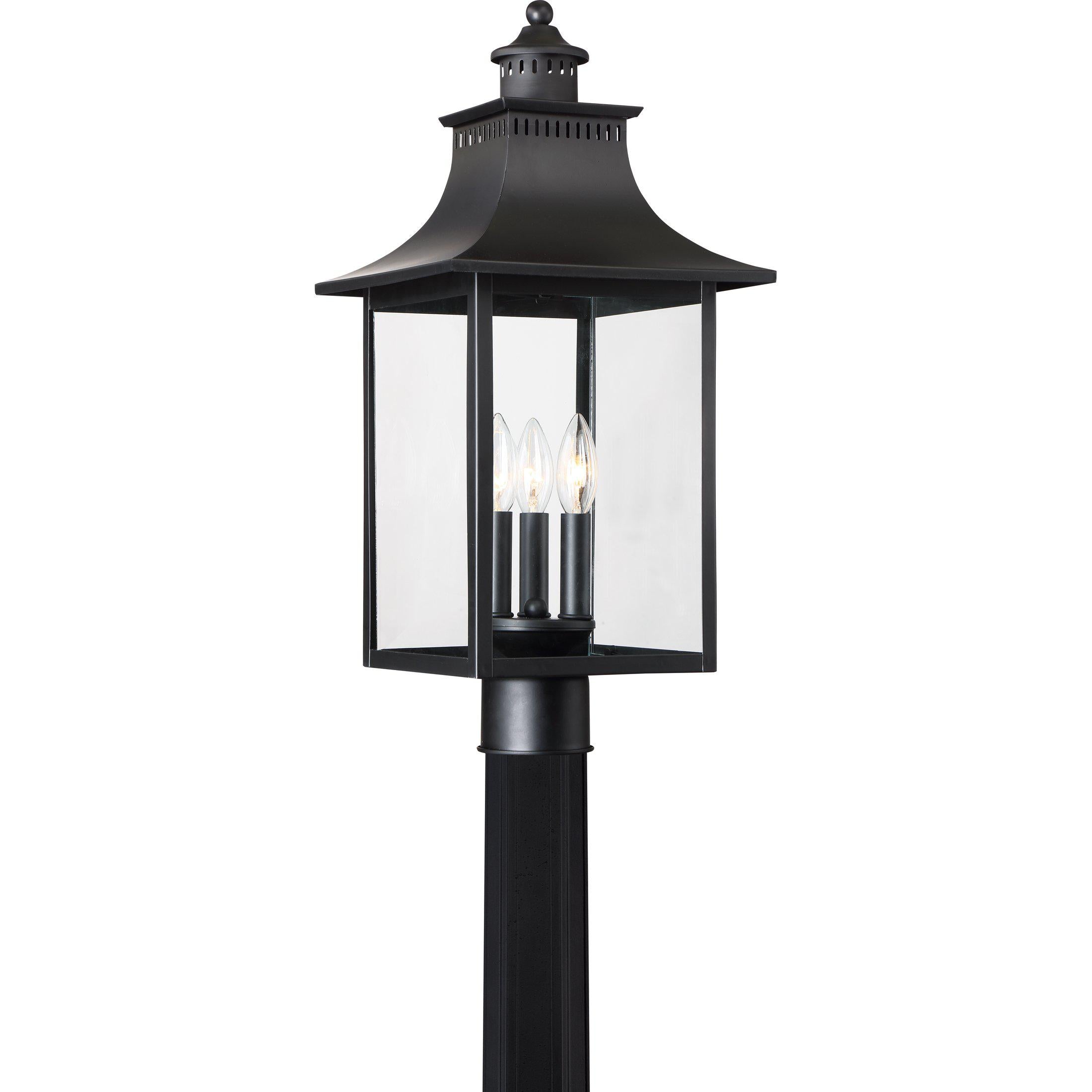 Quoizel Chancellor Outdoor Lantern, Post