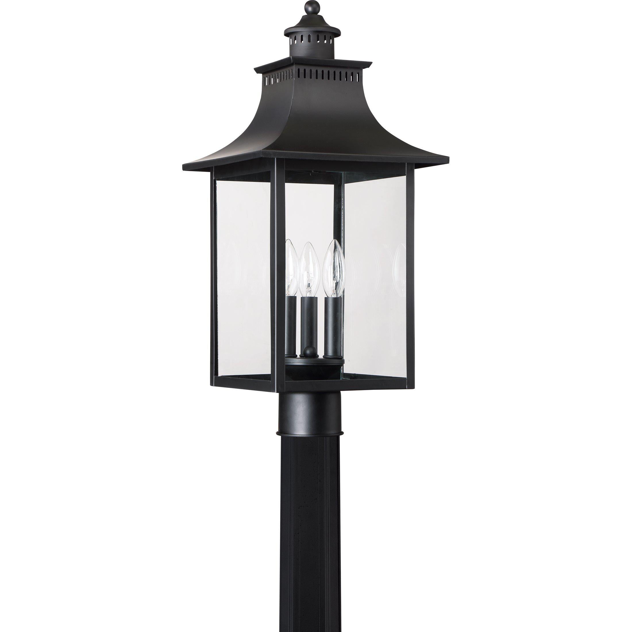 Quoizel Chancellor Outdoor Lantern, Post