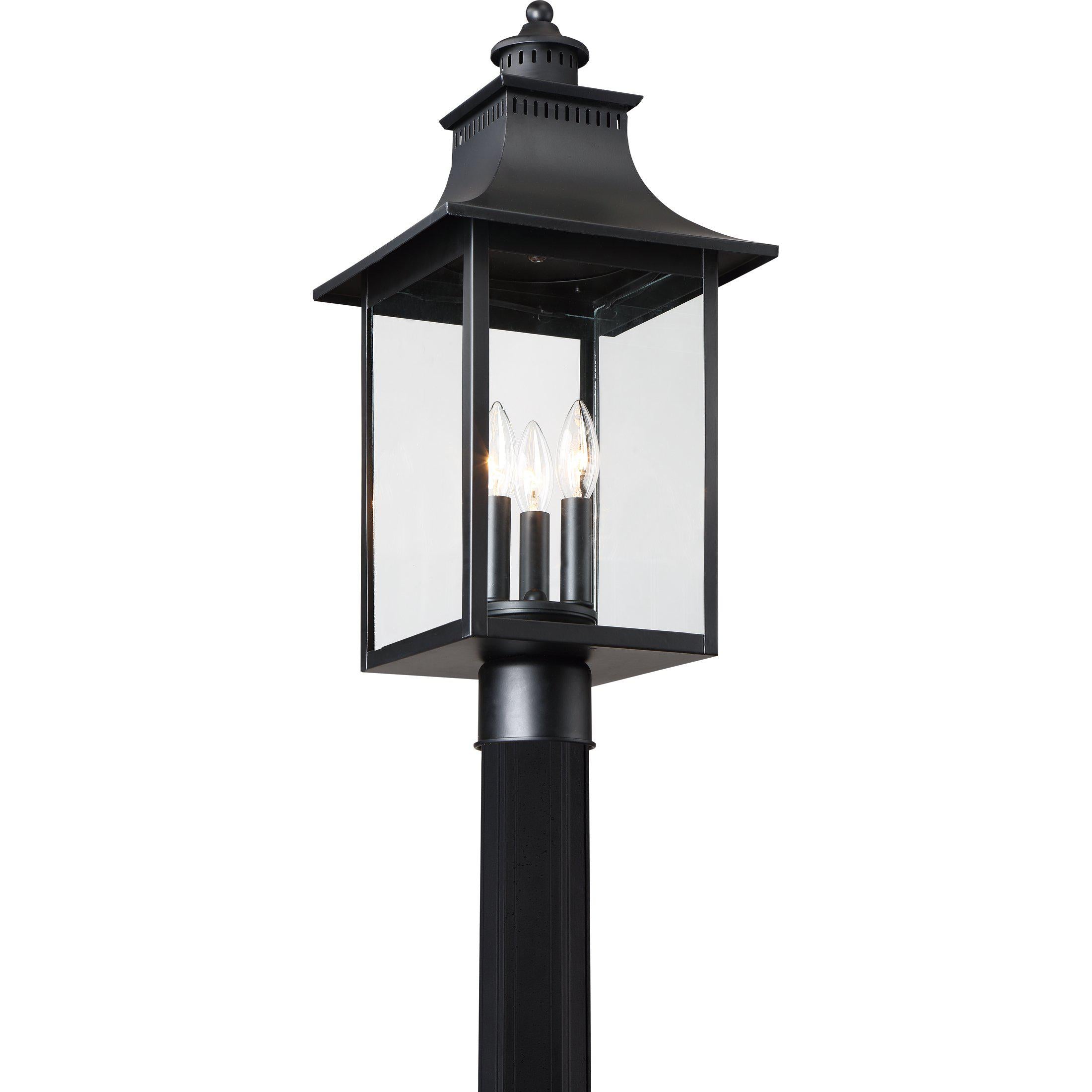 Quoizel Chancellor Outdoor Lantern, Post