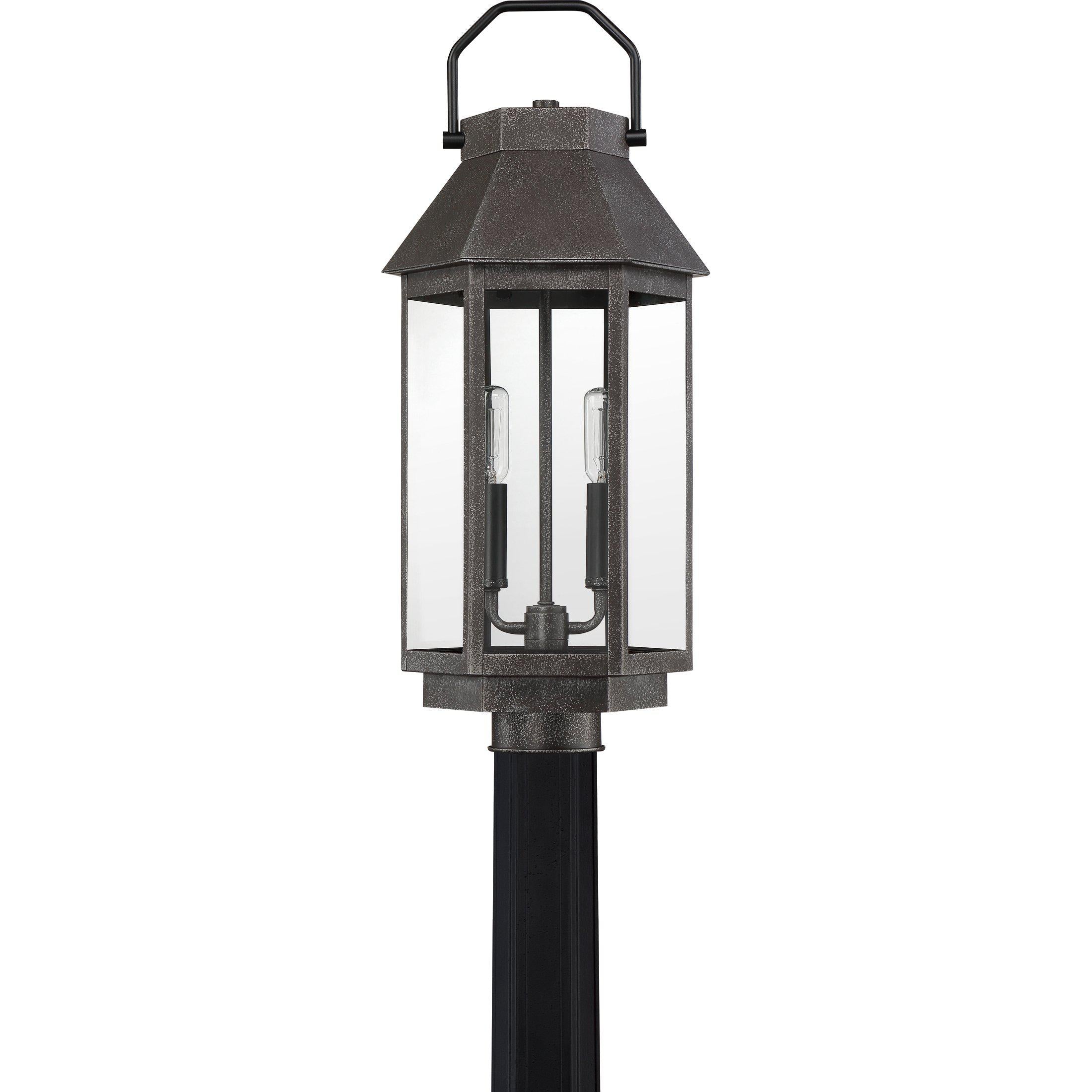 Quoizel Campbell Outdoor Lantern, Post