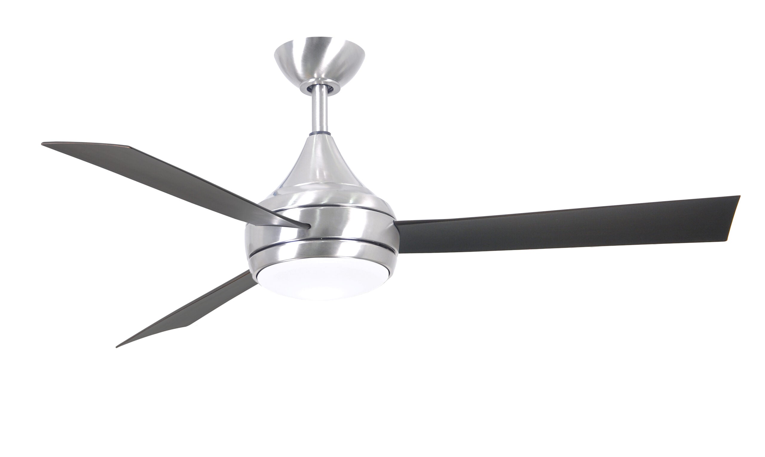 Matthews Fan Company Donaire Wet Location Ceiling Fan Indoor Ceiling Fans Matthews Fan Company 52" Brushed Stainless Brushed Bronze Tone